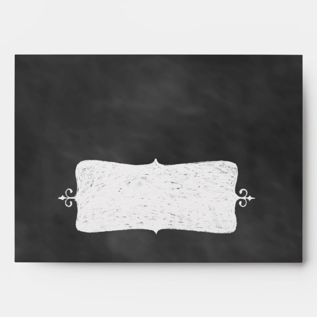 Mint Green Chalkboard Envelope (Front)