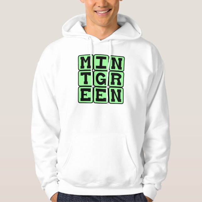 Mint Green, Color Hoodie (Front)