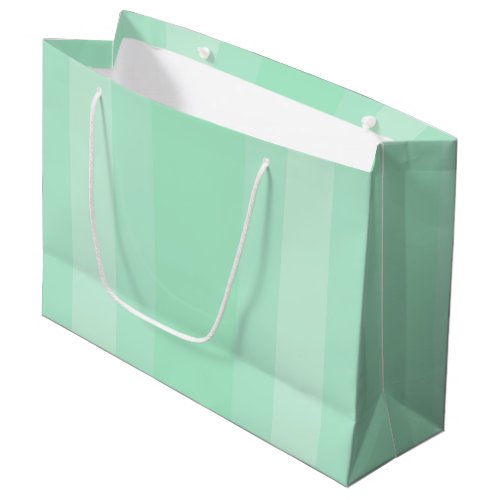 Mint Green Color Modern Elegant Trendy Template Large Gift Bag