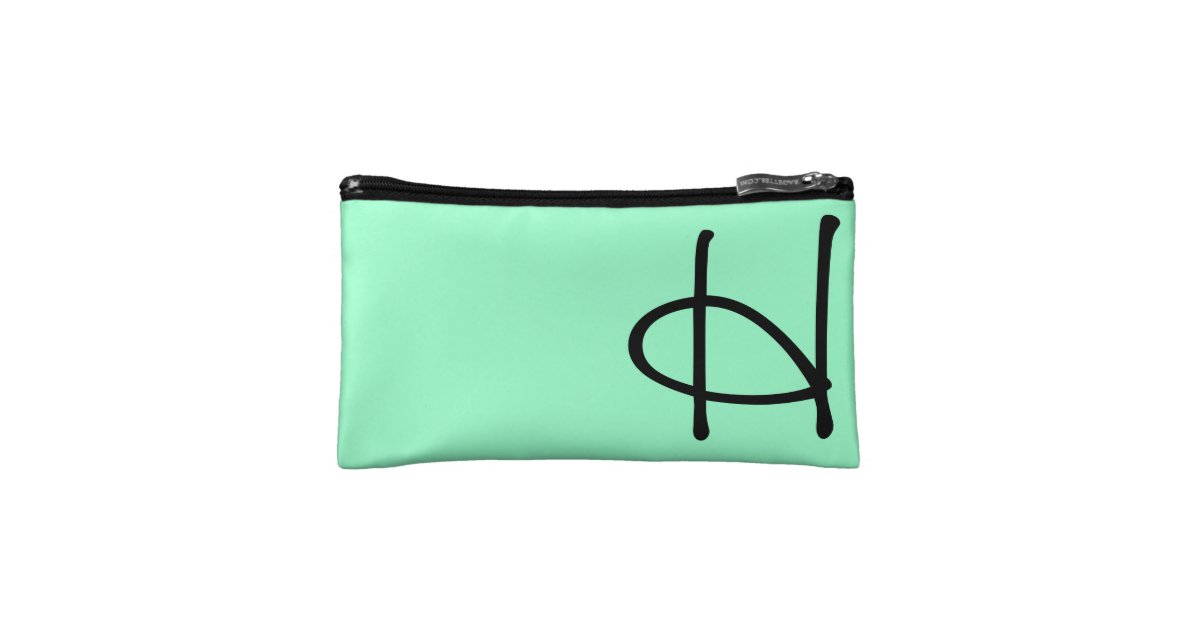 Mint Green Cosmetic Bag, Makeup Case | Zazzle