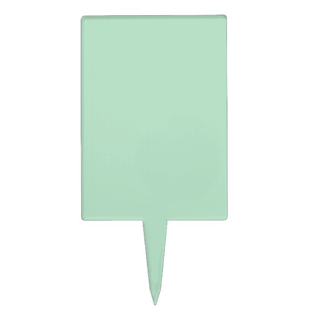 Mint Green Custom Cake Pick (Front)