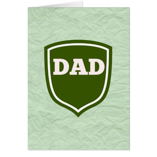Mint Green Dad Plaque Cards (Front)