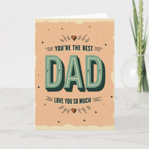 Mint Green Dad Vintage Style Card