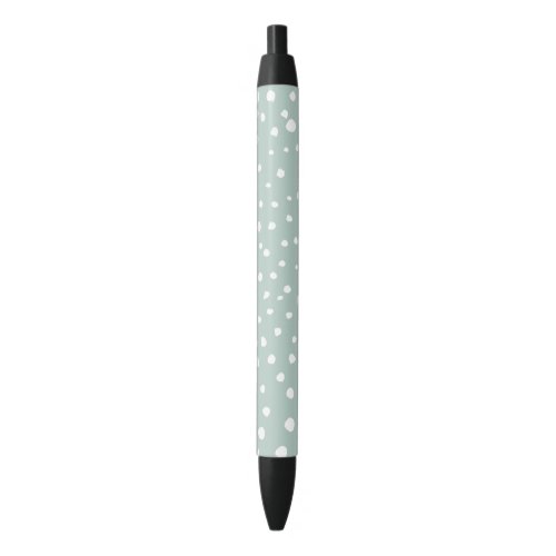 Mint Green Dalmatian Spots Dalmatian Dots Dotted Black Ink Pen