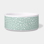 Mint Green Dalmatian Spots, Dalmatian Dots, Dotted Bowl<br><div class="desc">Cute,  fun and adorable dalmatian spots pattern in mint green and white color. Modern and trendy gift,  perfect for dalmatian lover in your life.</div>