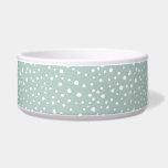 Mint Green Dalmatian Spots, Dalmatian Dots, Dotted Bowl<br><div class="desc">Cute,  fun and adorable dalmatian spots pattern in mint green and white color. Modern and trendy gift,  perfect for dalmatian lover in your life.</div>
