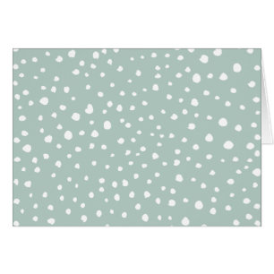 Mint Green Dalmatian Spots, Dalmatian Dots, Dotted Cards