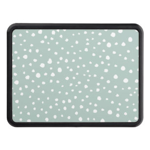Mint Green Dalmatian Spots, Dalmatian Dots, Dotted Hitch Cover