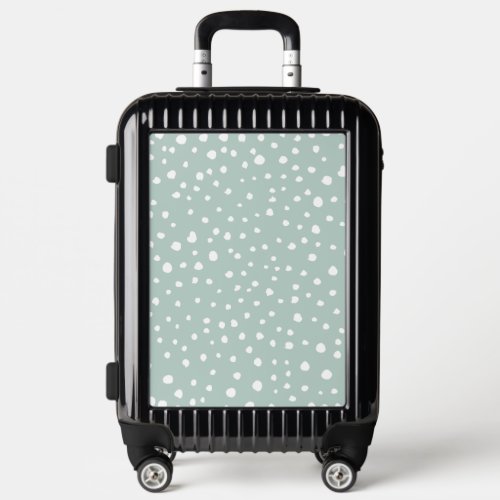 Mint Green Dalmatian Spots Dalmatian Dots Dotted Luggage