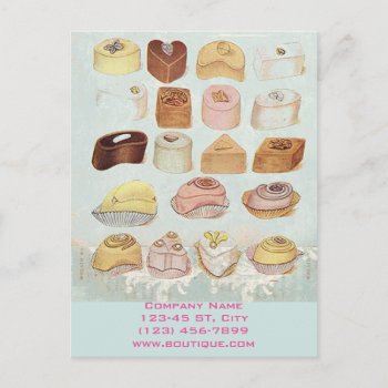 Mint Green Dessert Cookies Candy Chocolate Postcard by heresmIcard at Zazzle
