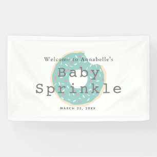 Mint Green Donut Baby Sprinkle / Shower Banner