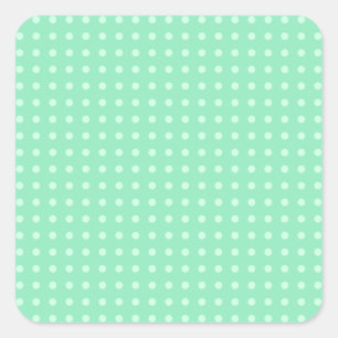 Mint Green Elegant Color Template Blank Modern Square Sticker