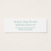 Mint Green Elephant Baby Shower Book Request (Back)