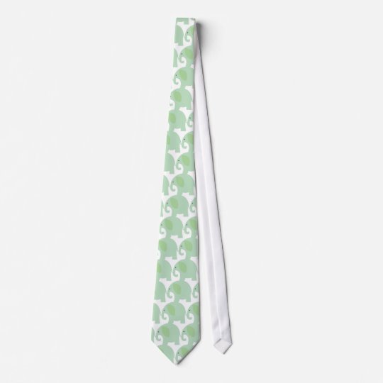 Mint Green Elephant Tie | Zazzle.com