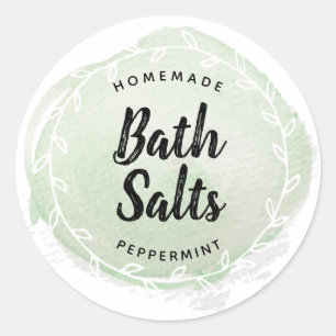 Mint Green Essential Oil Craft Sticker Label