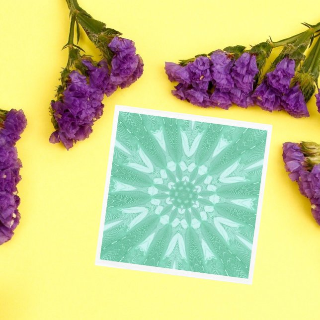 Mint Green Faux Tulle Design Napkins (Creator Uploaded)