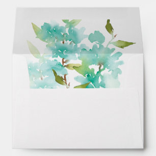 Mint Green Floral Envelope