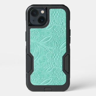 Mint Green Floral iPhone 13 Case