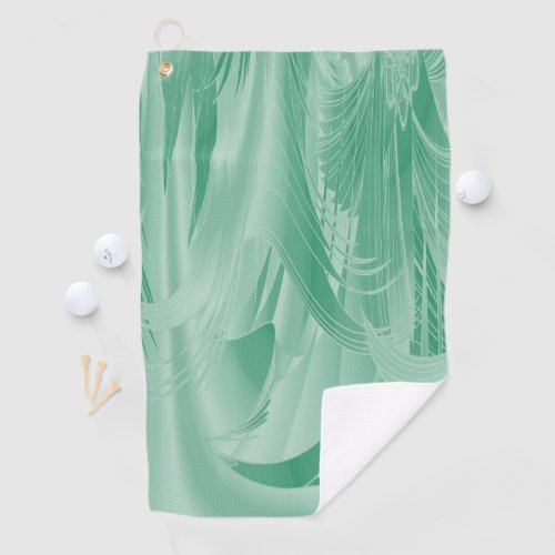 Mint Green Foliage Golf Towel