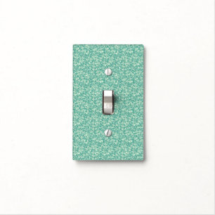 Mint Green Glitter And Sparkles. Light Switch Cover