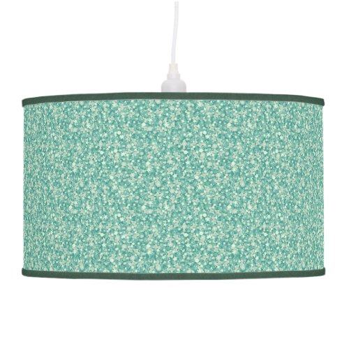 Mint Green Glitter Ceiling Lamp