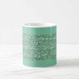 Mint Green Glitter Mug