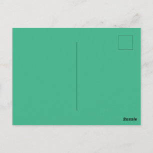Mint Green Glossy Postcard for Special Message