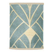 Mint Green,gold,Art Deco pattern,vintage,retro ,Me Lamp Shade (Right)