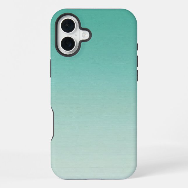 mint green gradient iphone case (Back)