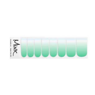 Mint Green Gradient Nail Decals
