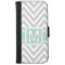 MINT GREEN, GRAY CHEVRON PATTERN PERSONALIZED