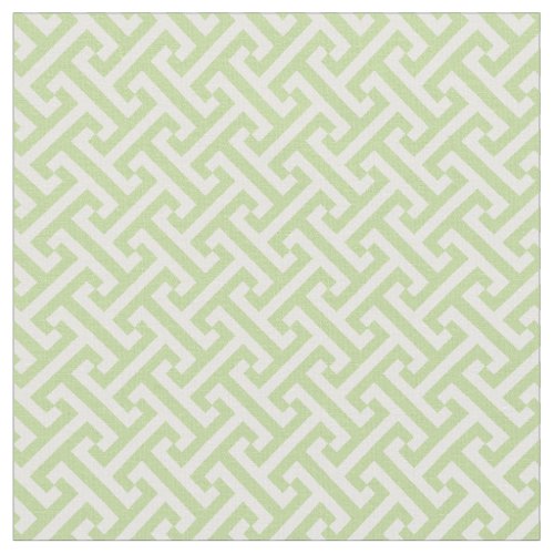 Mint Green Greek Key Pattern Fabric