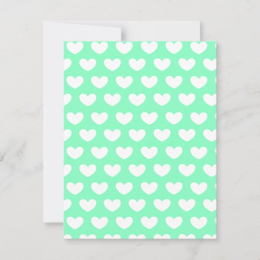 Mint Green Hearts (Front)