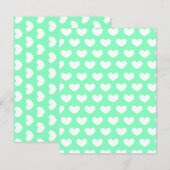 Mint Green Hearts (Front/Back)