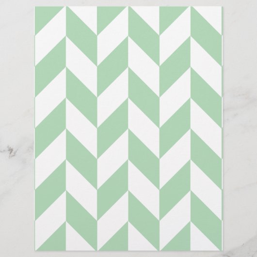 Mint Green Herringbone (Front)