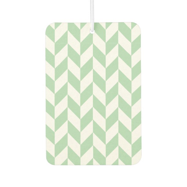 Mint Green Herringbone Air Freshener (Front)