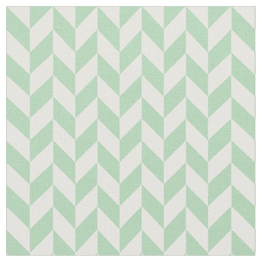 Mint Green Herringbone Fabric