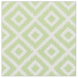 Mint Green Ikat Diamonds Fabric