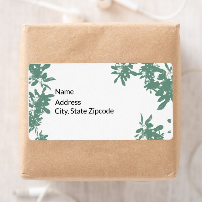 Mint Green Ivy  Square   Label (Insitu)