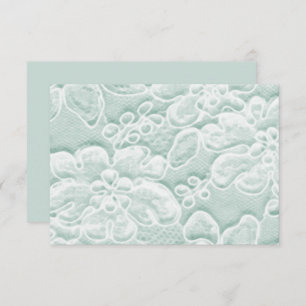 Mint Green Lace RSVP Card