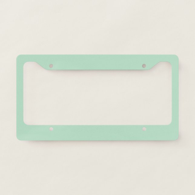 Mint Green License Plate Frame – Stylish & Durable (Front)