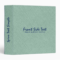 Mint Green Linen Burlap Fabric Look Blue Accents