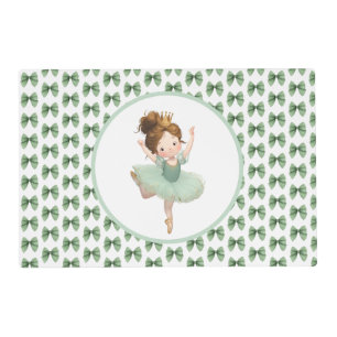 Mint Green Little Princess Ball  Placemat