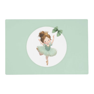 Mint Green Little Princess Ball Placemat