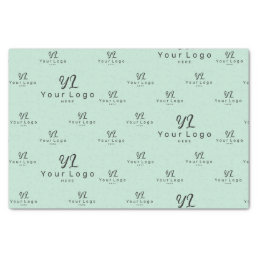 Mint Green Logo pattern Business Brand Packaging Tissue Paper