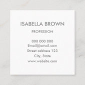 Mint green makeup artist / salon business card (Back)