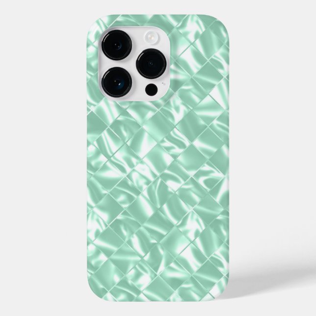Mint Green Metallic Chic Elegant Bling Case-Mate iPhone Case (Back)