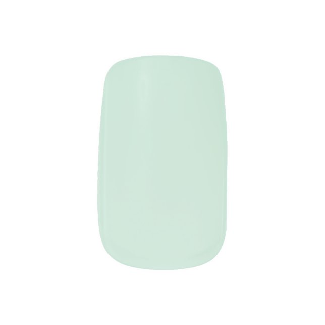 mint green minx nail art (Left Thumb)
