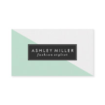 Mint Green Modern Color Block