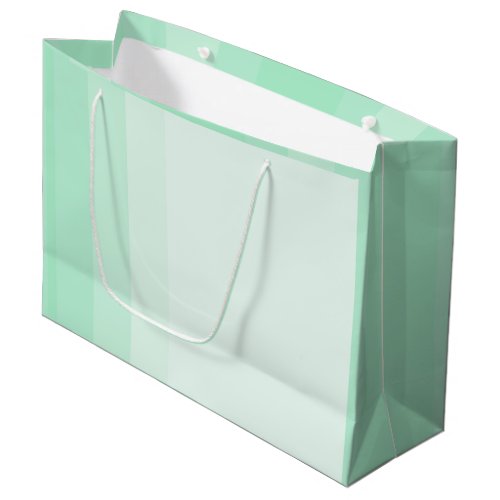 Mint Green Modern Elegant Template Trendy Large Gift Bag